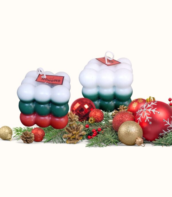 Christmas bubble Candles